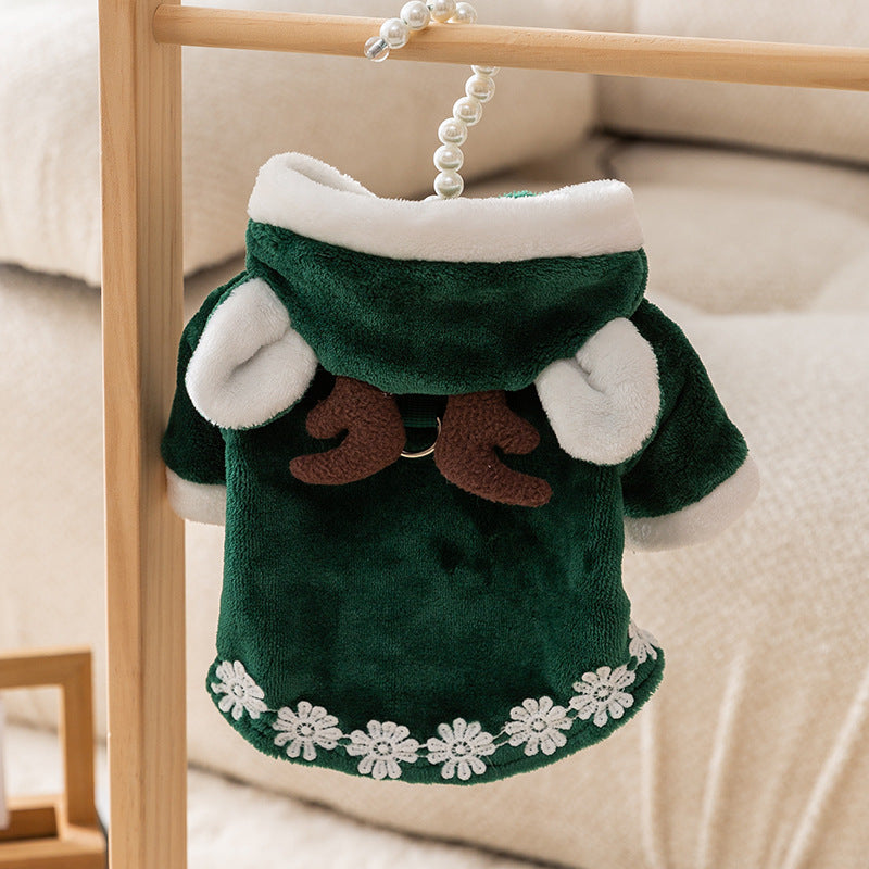 Christmas Dog Outfit – Festive Red & Green Set for Holiday Cheer 🎅🐾