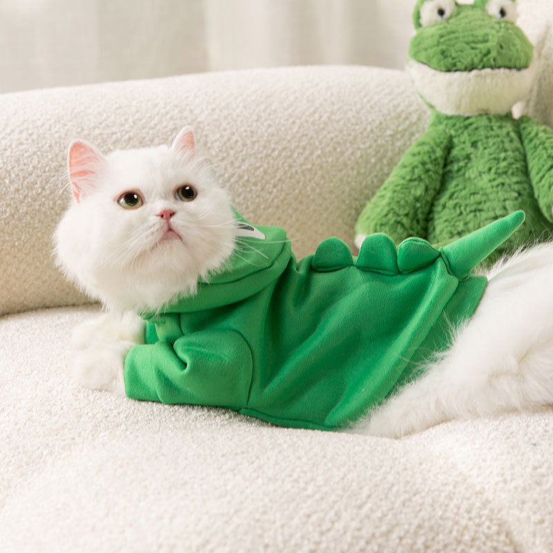 Frog Hoodie for Cats – Comfy & Cute Costume for Your Little Jumper 🐸💚