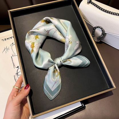 ✨ Genuine Silk Printed Square Scarf