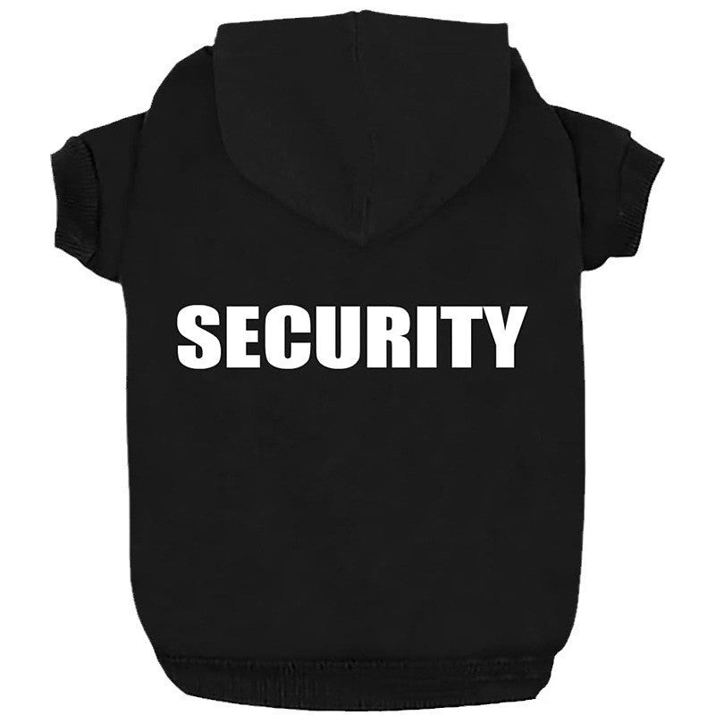 “SECURITY” Dog Hoodie – Comfy & Hilarious Streetwear for Your Guard Pup 🛡️🐾