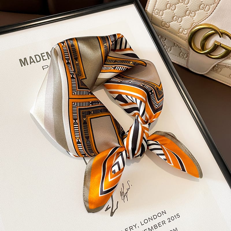 ✨ Genuine Silk Printed Square Scarf