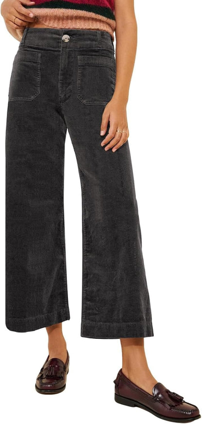 Essential Ease High-Waist Straight-Leg Trousers