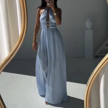 Women's Sleeveless One-Step Maxi Dress