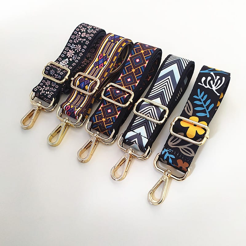 Adjustable Patterned Bag Shoulder Strap