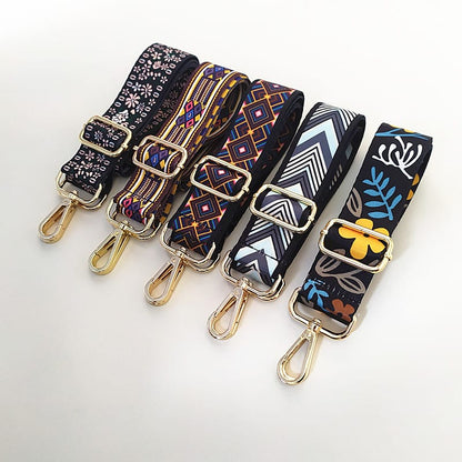 Adjustable Patterned Bag Shoulder Strap