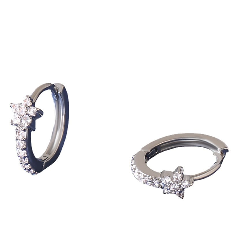 🌸 Elegant Floral Alloy Earrings