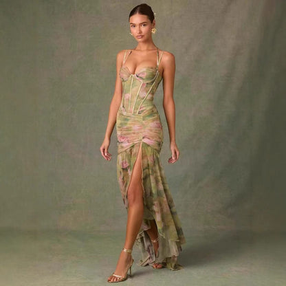 Women's Street Style Sleeveless Midi Dress
