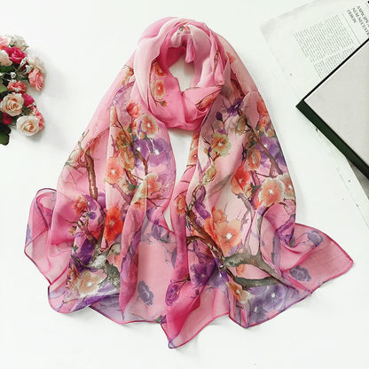 🌸 Luxury Printed Square Fashion Scarf