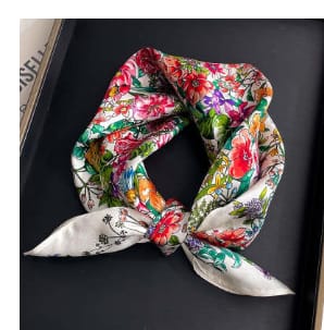 ✨ Genuine Silk Printed Square Scarf