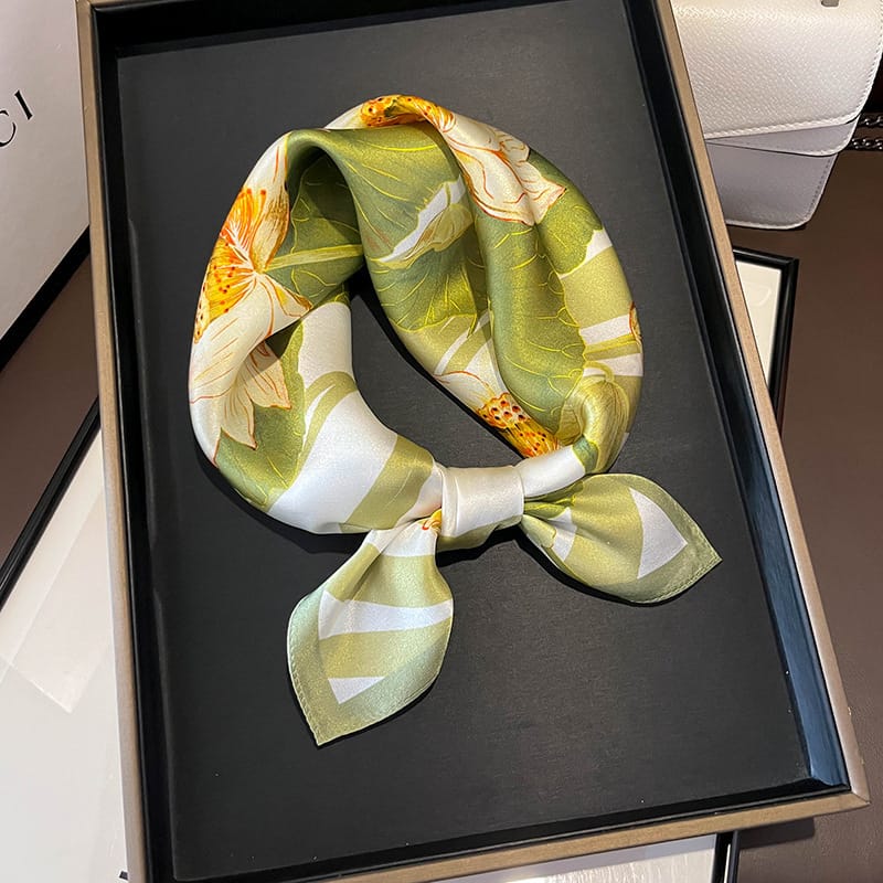 ✨ Genuine Silk Printed Square Scarf