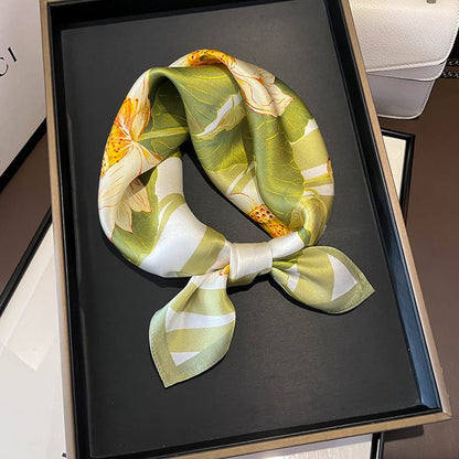 ✨ Genuine Silk Printed Square Scarf
