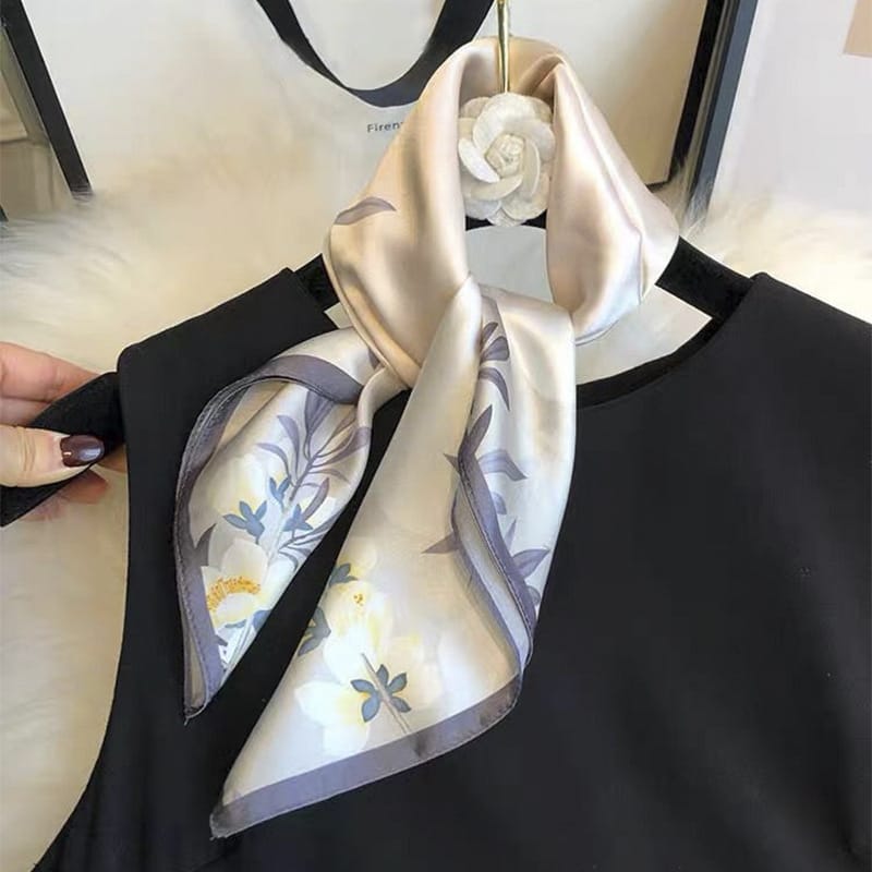 ✨ Genuine Silk Printed Square Scarf