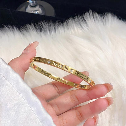✨ Light Luxury Stainless Steel Charm Bracelet Collection