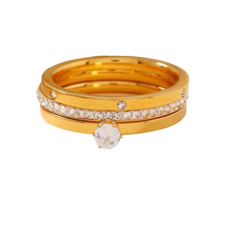 👑 Gold Geometric Men's Statement Ring