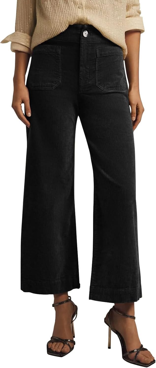 Essential Ease High-Waist Straight-Leg Trousers